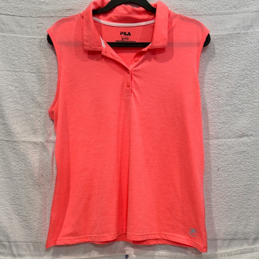 FILA Women's Vibrant Pink Sleeveless Top